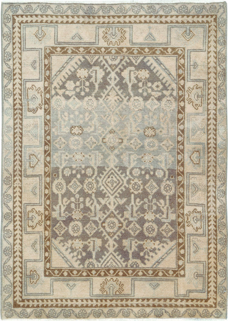 Vintage Persian Malayer Throw Rug, No.26891 - Gss