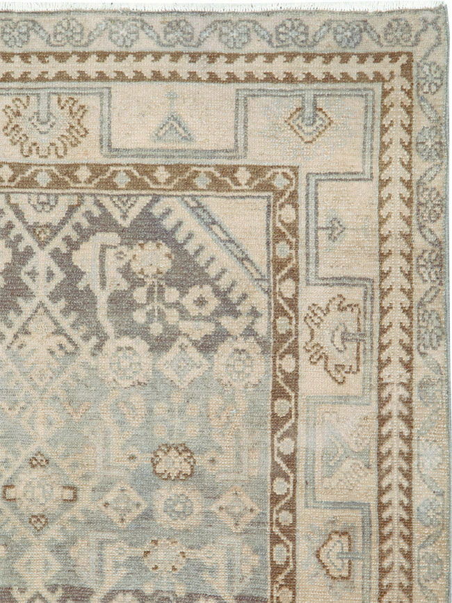 Vintage Persian Malayer Throw Rug, No.26891 - Gss