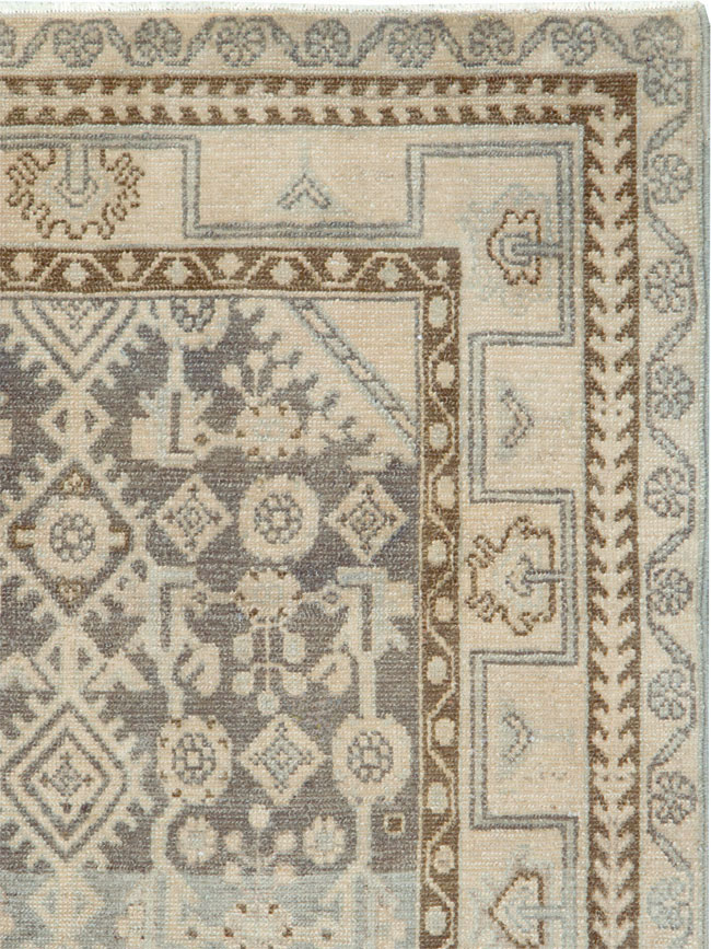 Vintage Persian Malayer Throw Rug, No.26891 - Gss