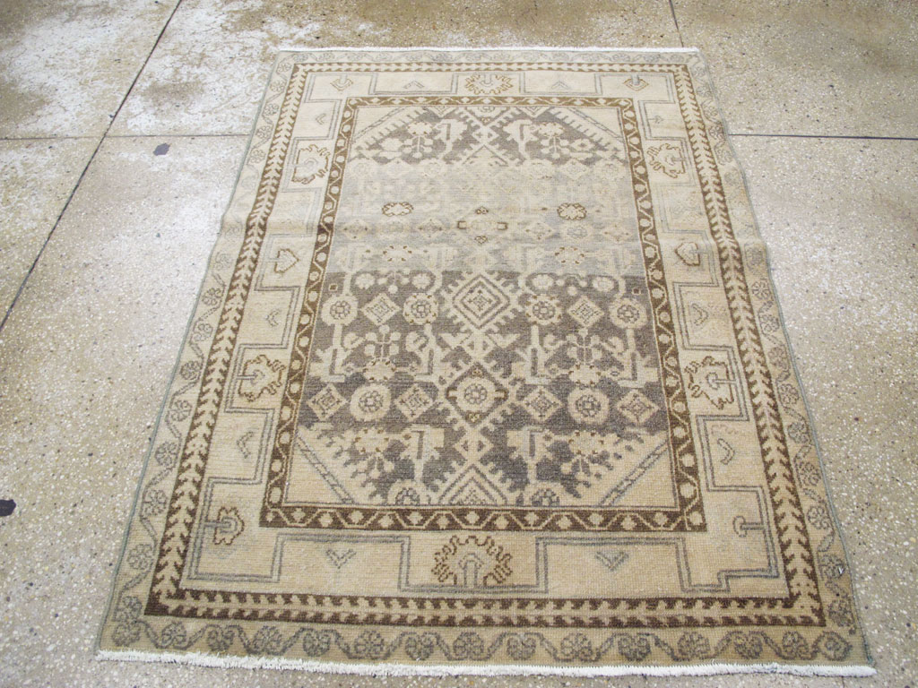 Vintage Persian Malayer Throw Rug, No.26891 - Gss