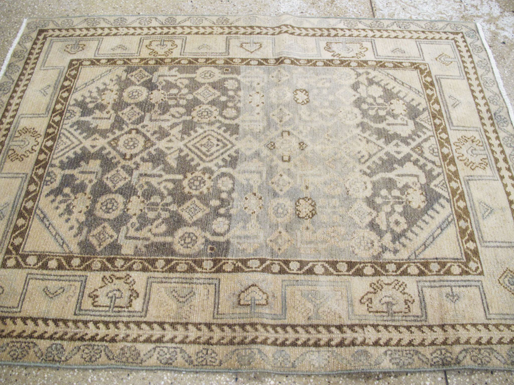 Vintage Persian Malayer Throw Rug, No.26891 - Gss