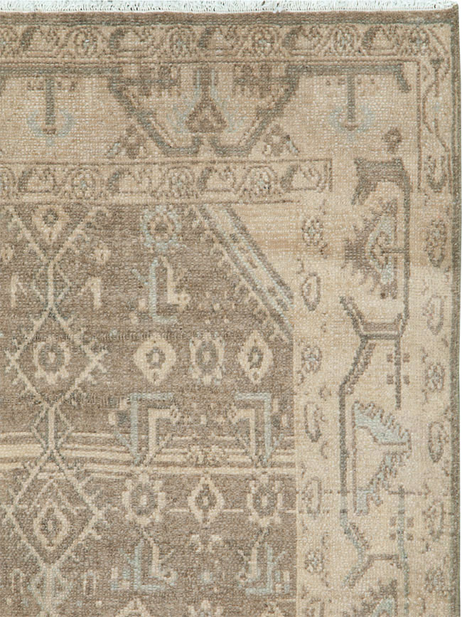 Vintage Persian Malayer Throw Rug, No.26901 - Gss