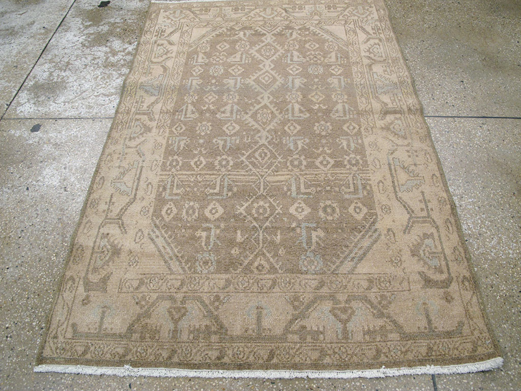Vintage Persian Malayer Throw Rug, No.26901 - Gss
