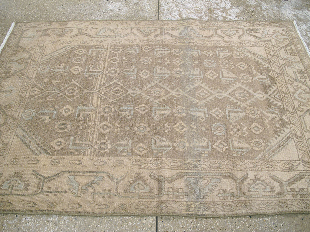 Vintage Persian Malayer Throw Rug, No.26901 - Gss