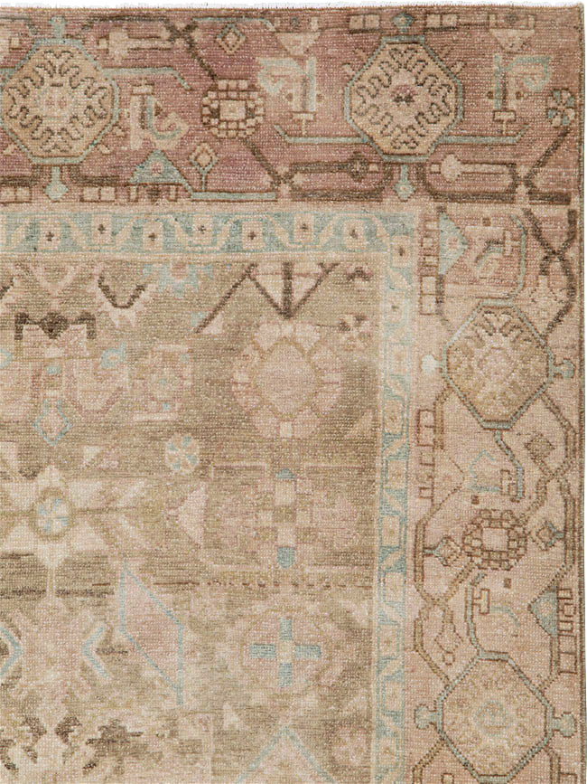 Vintage Persian Malayer Accent Rug, No.26905 - Gss