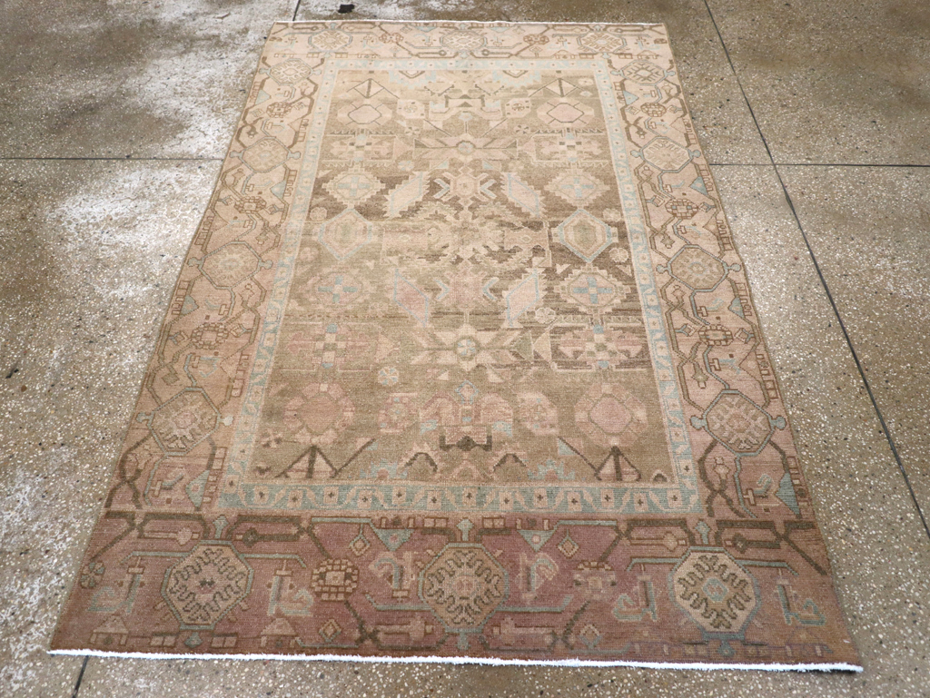 Vintage Persian Malayer Accent Rug, No.26905 - Gss