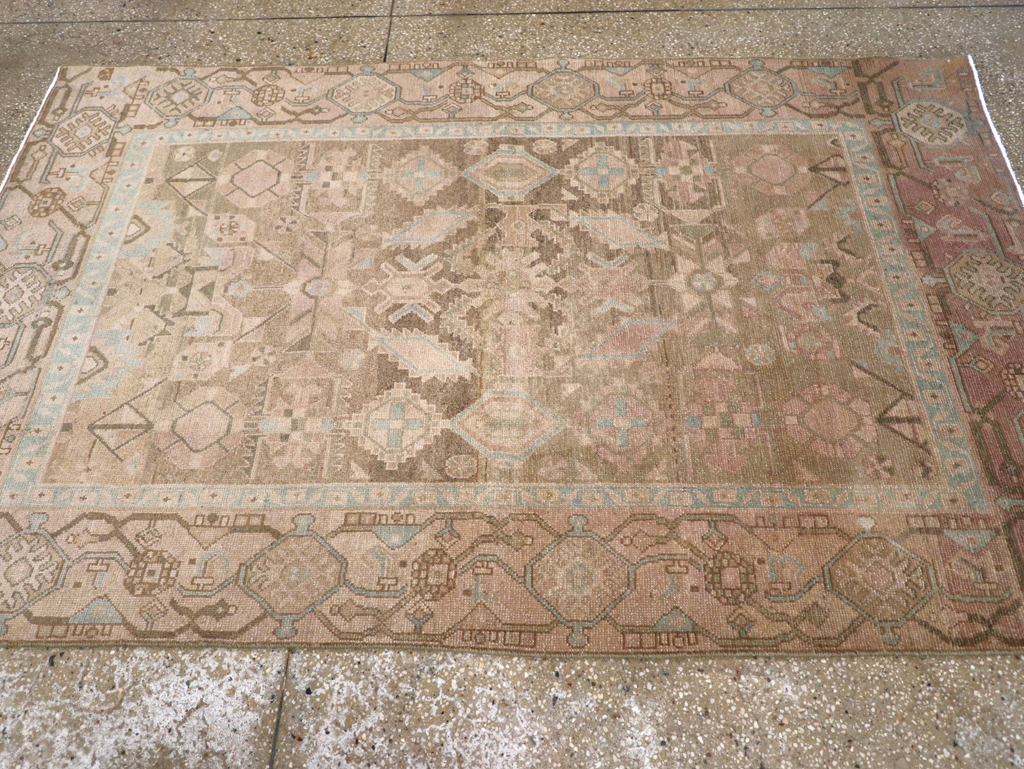 Vintage Persian Malayer Accent Rug, No.26905 - Gss