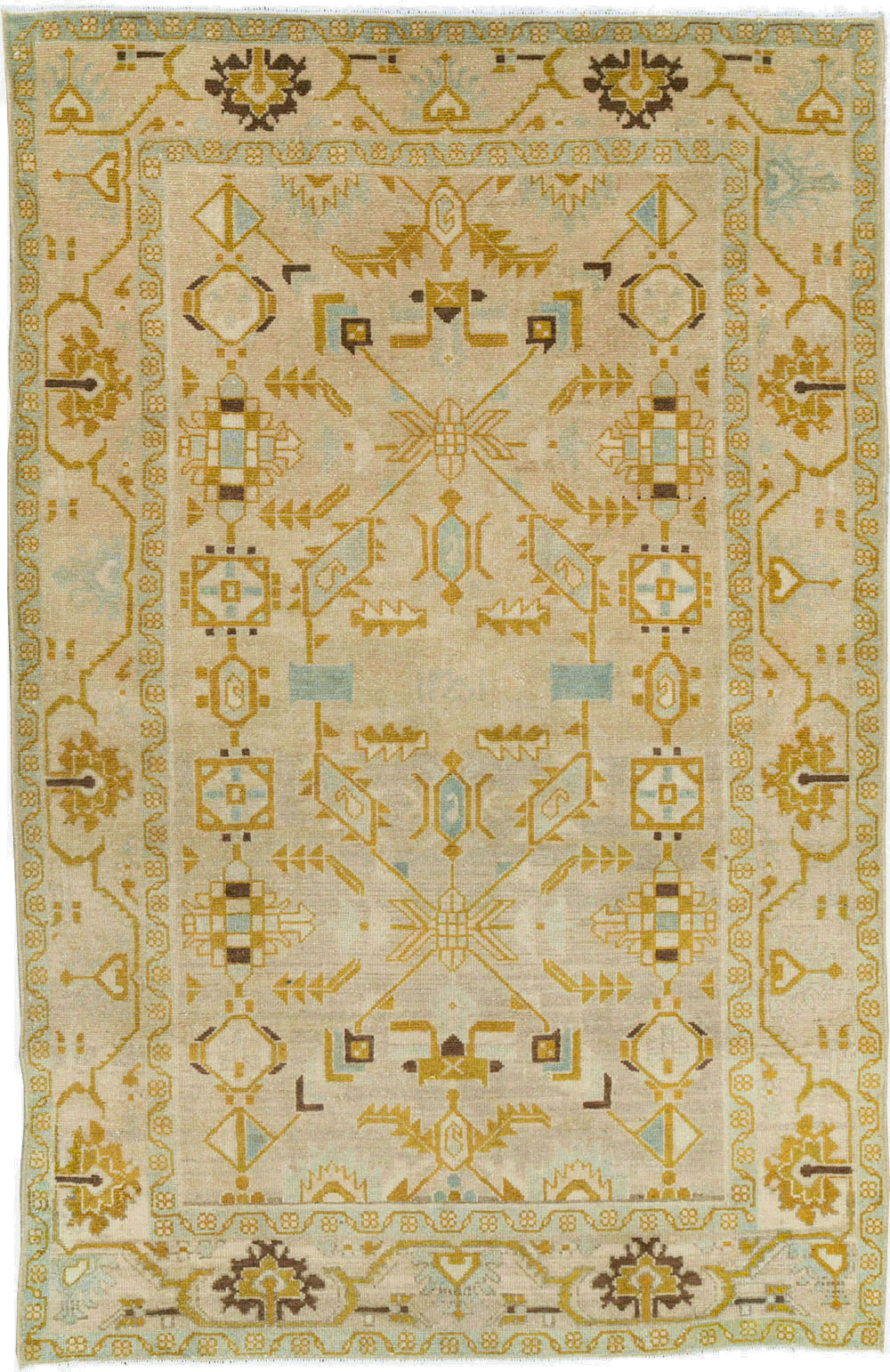Vintage Persian Malayer Accent Rug, No.26907 - Gss