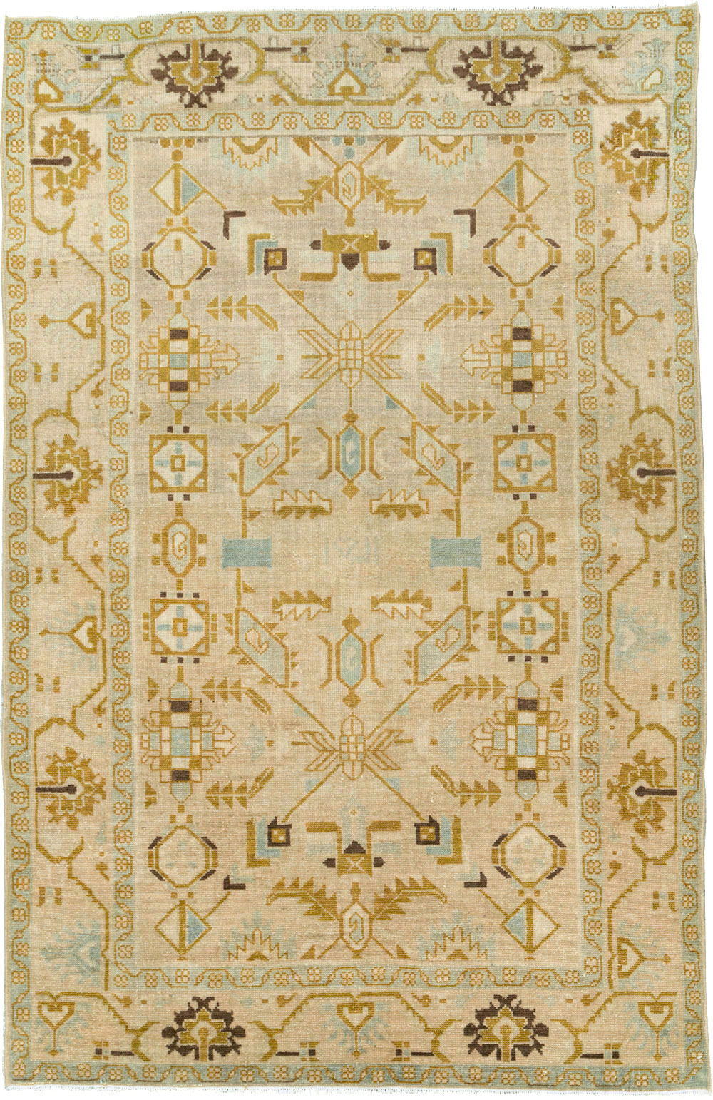 Vintage Persian Malayer Accent Rug, No.26907 - Gss