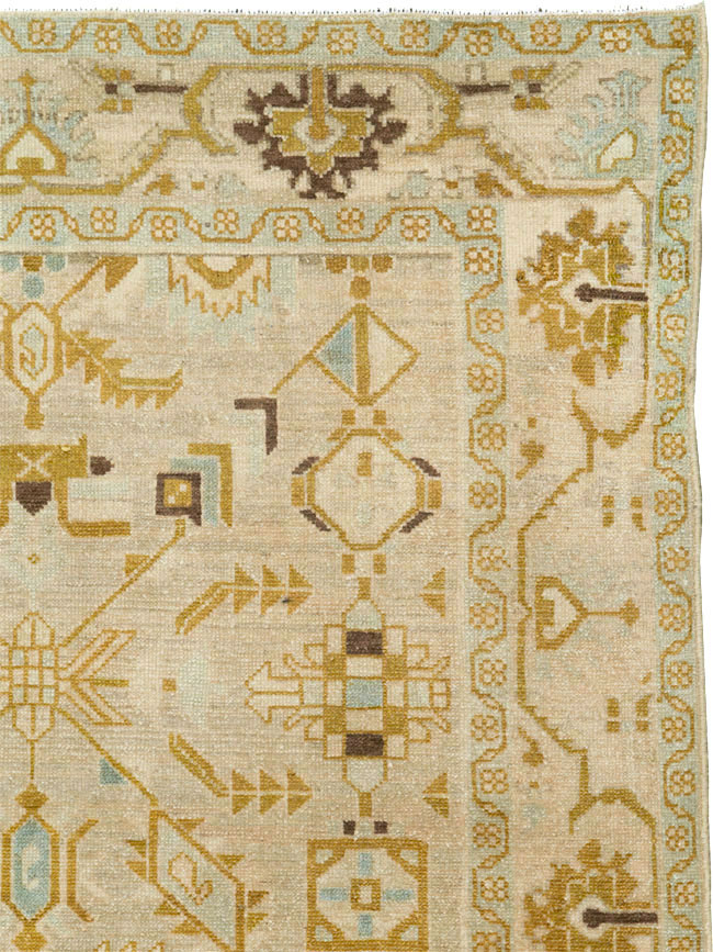 Vintage Persian Malayer Accent Rug, No.26907 - Gss