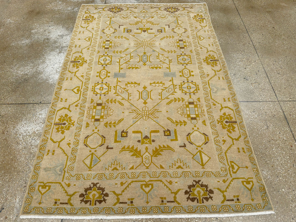 Vintage Persian Malayer Accent Rug, No.26907 - Gss