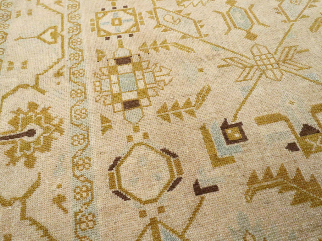 Vintage Persian Malayer Accent Rug, No.26907 - Gss