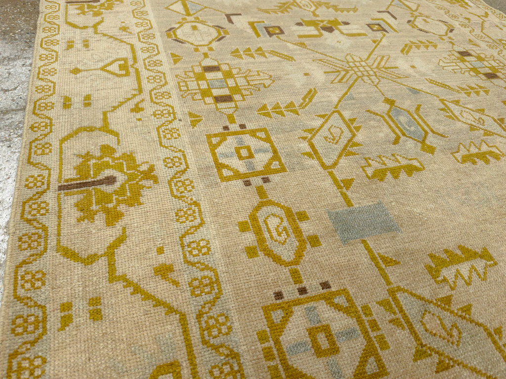 Vintage Persian Malayer Accent Rug, No.26907 - Gss