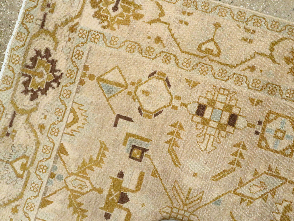 Vintage Persian Malayer Accent Rug, No.26907 - Gss