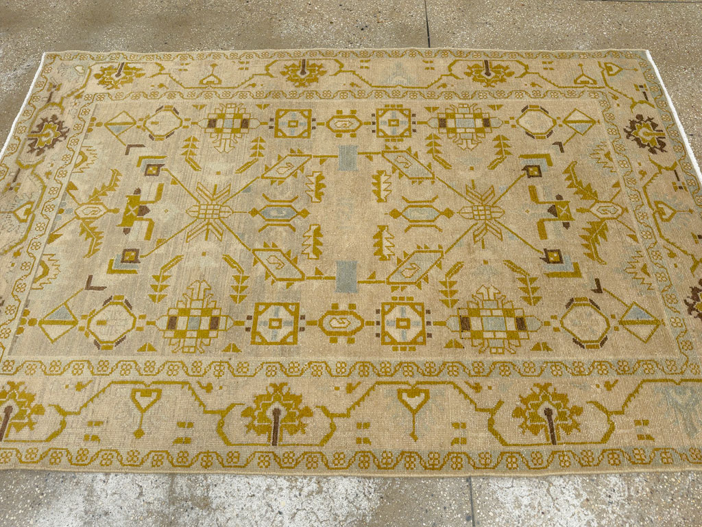 Vintage Persian Malayer Accent Rug, No.26907 - Gss