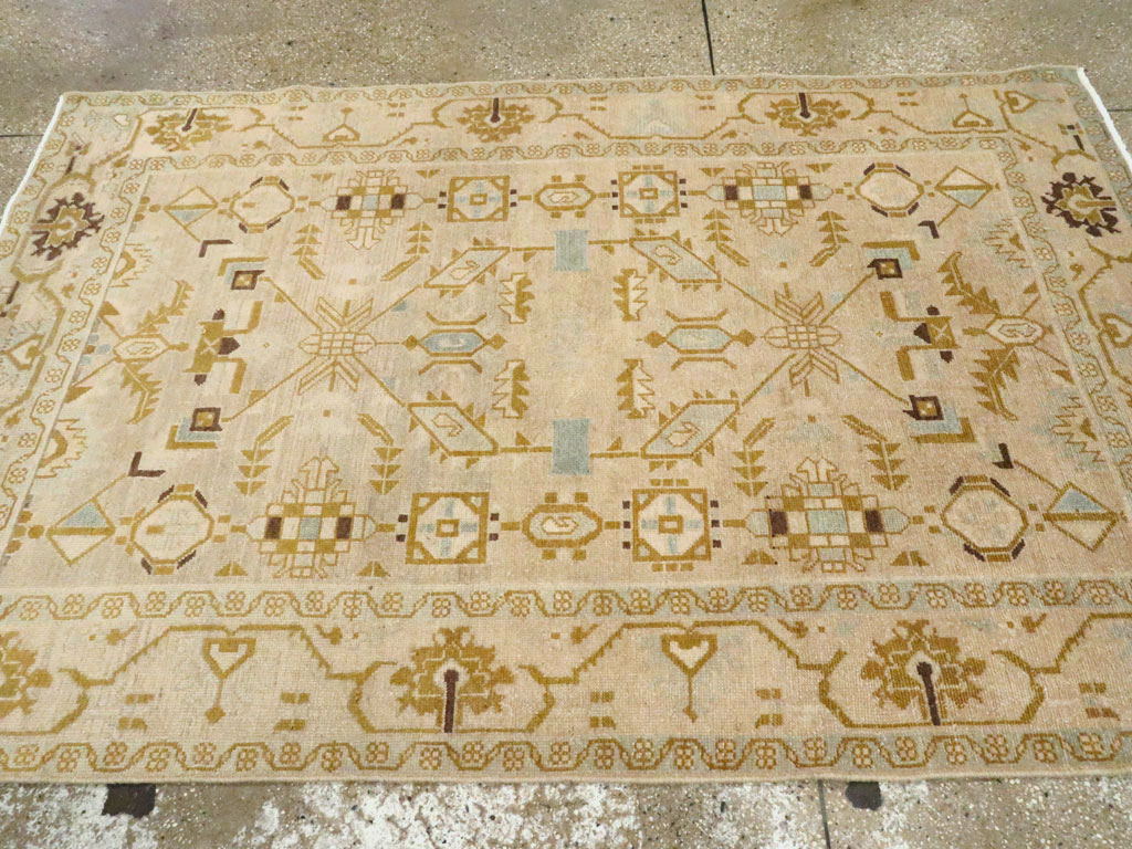 Vintage Persian Malayer Accent Rug, No.26907 - Gss