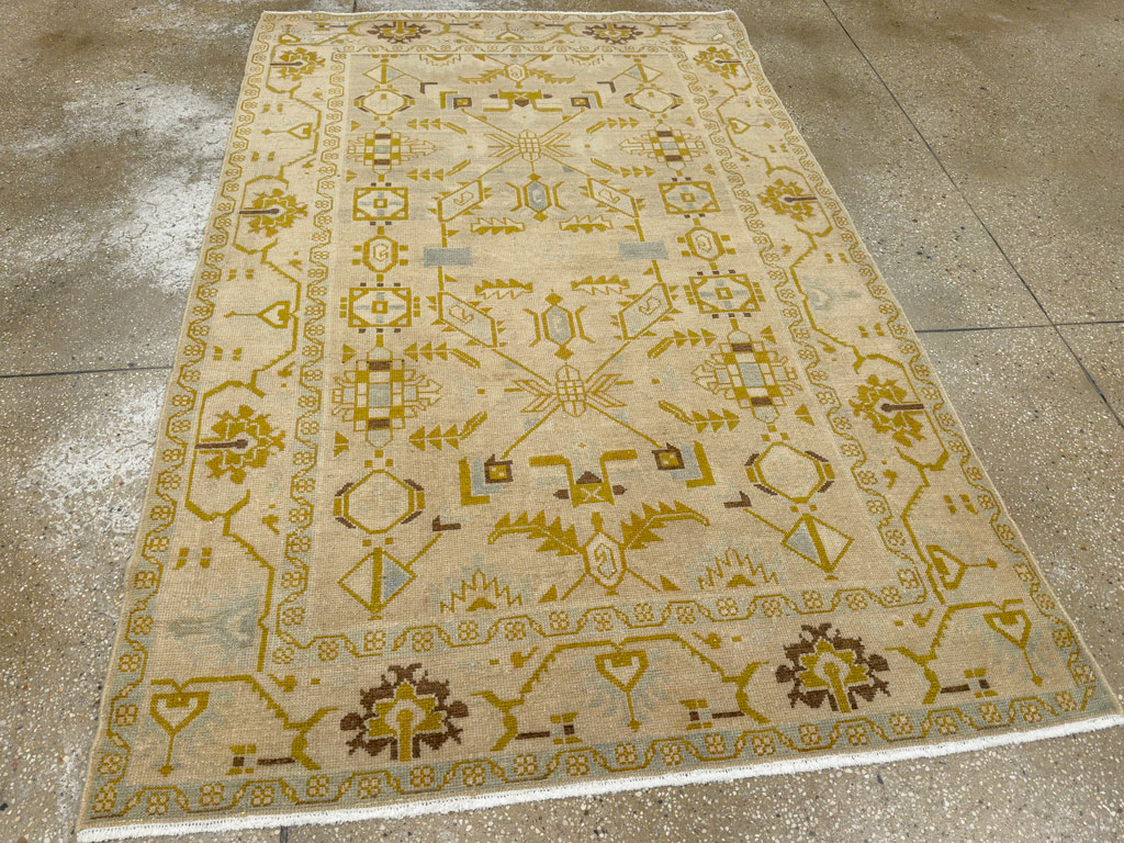 Vintage Persian Malayer Accent Rug, No.26907 - Gss
