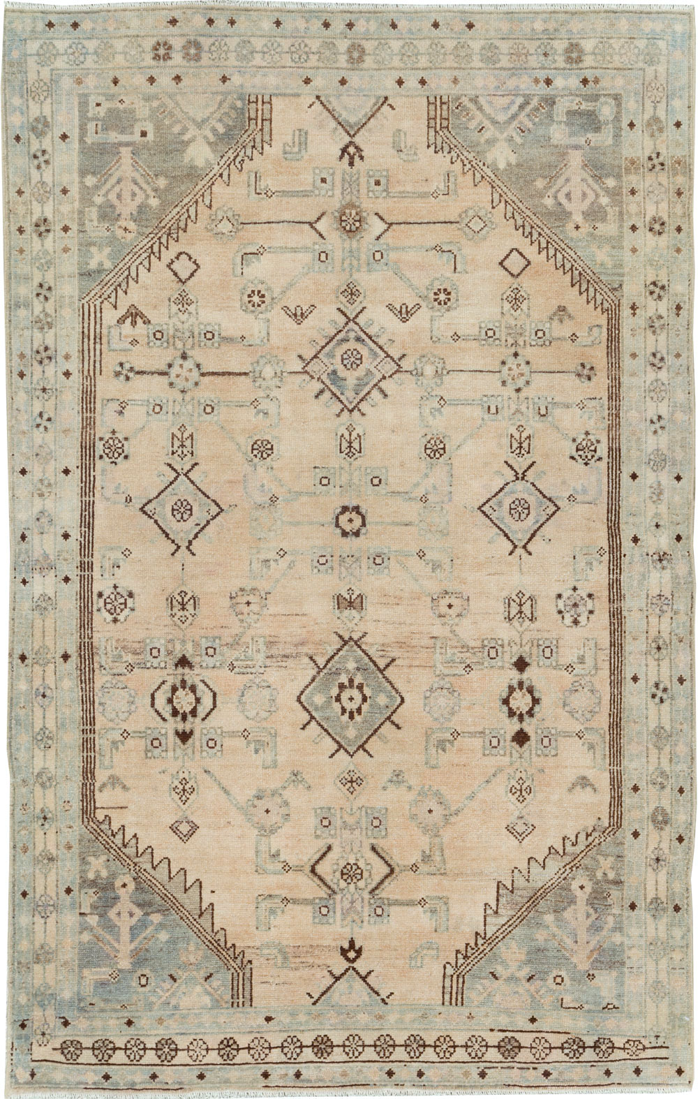 Vintage Persian Malayer Accent Rug, No.26910 - Gss