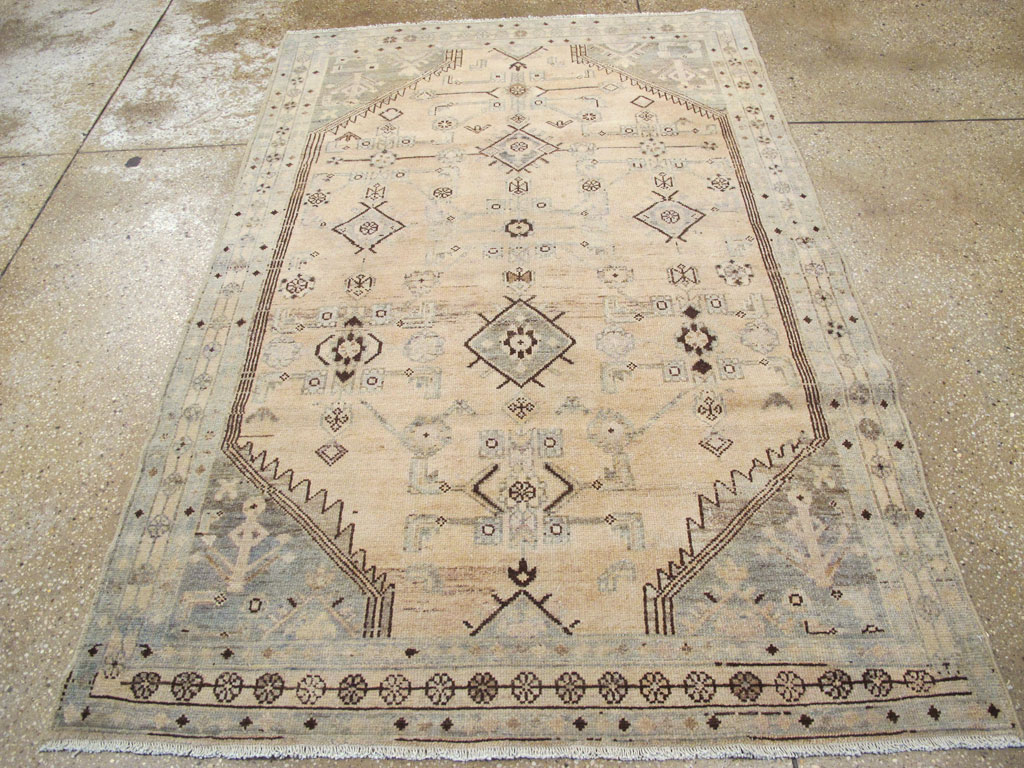 Vintage Persian Malayer Accent Rug, No.26910 - Gss