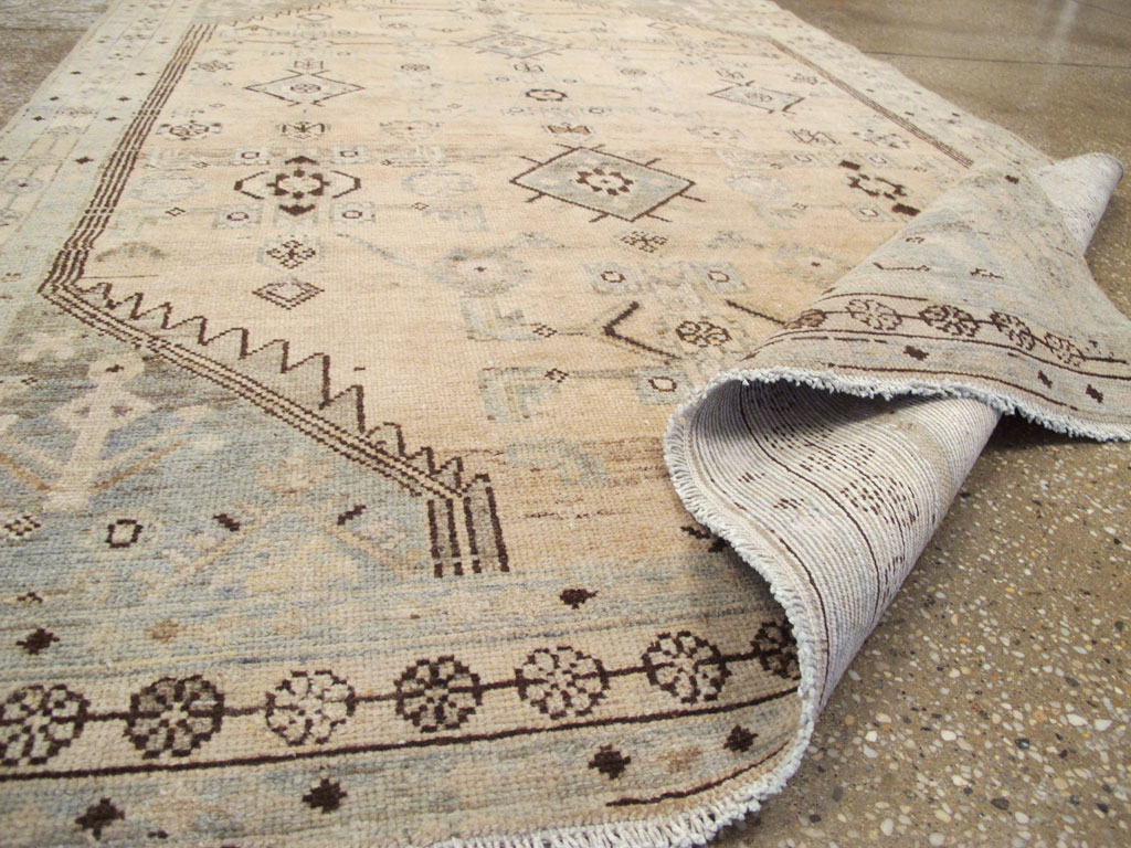 Vintage Persian Malayer Accent Rug, No.26910 - Gss