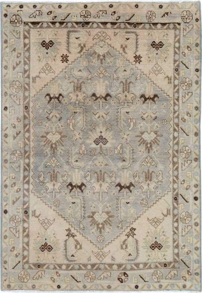 Vintage Persian Malayer Throw Rug, No.26921 - Gss