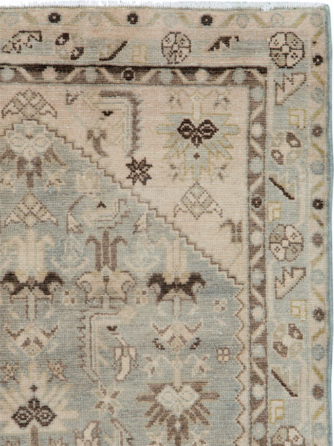 Vintage Persian Malayer Throw Rug, No.26921 - Gss