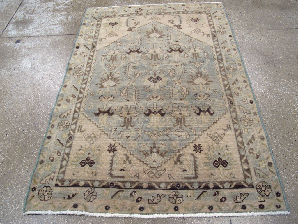 Vintage Persian Malayer Throw Rug, No.26921 - Gss