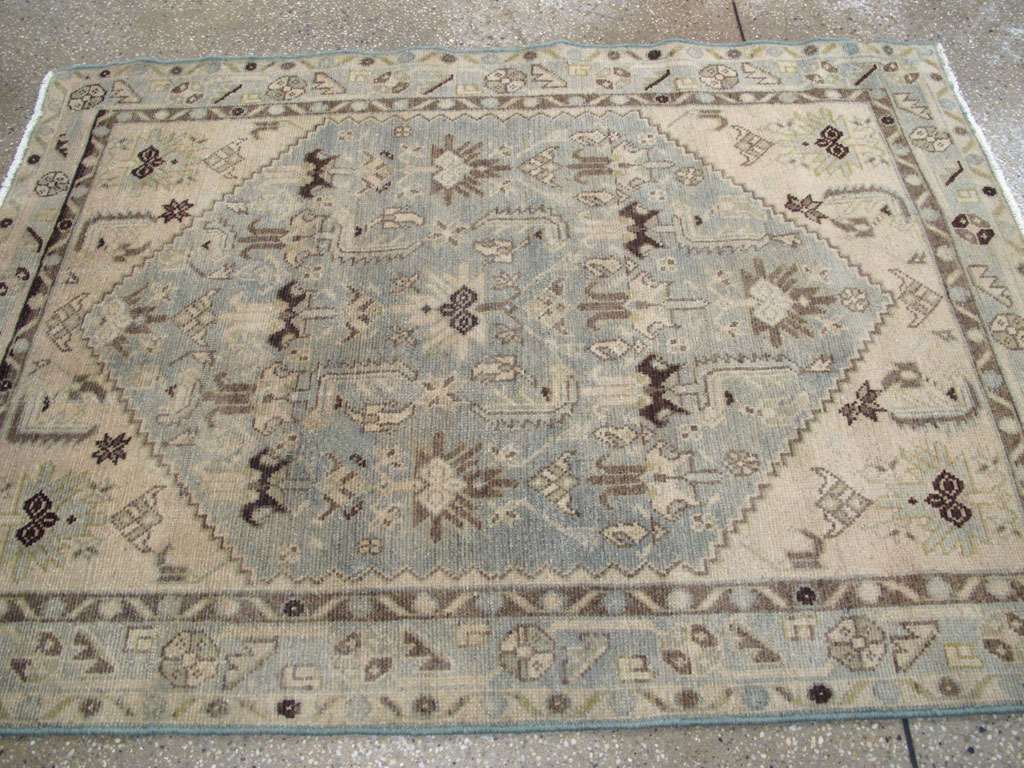 Vintage Persian Malayer Throw Rug, No.26921 - Gss