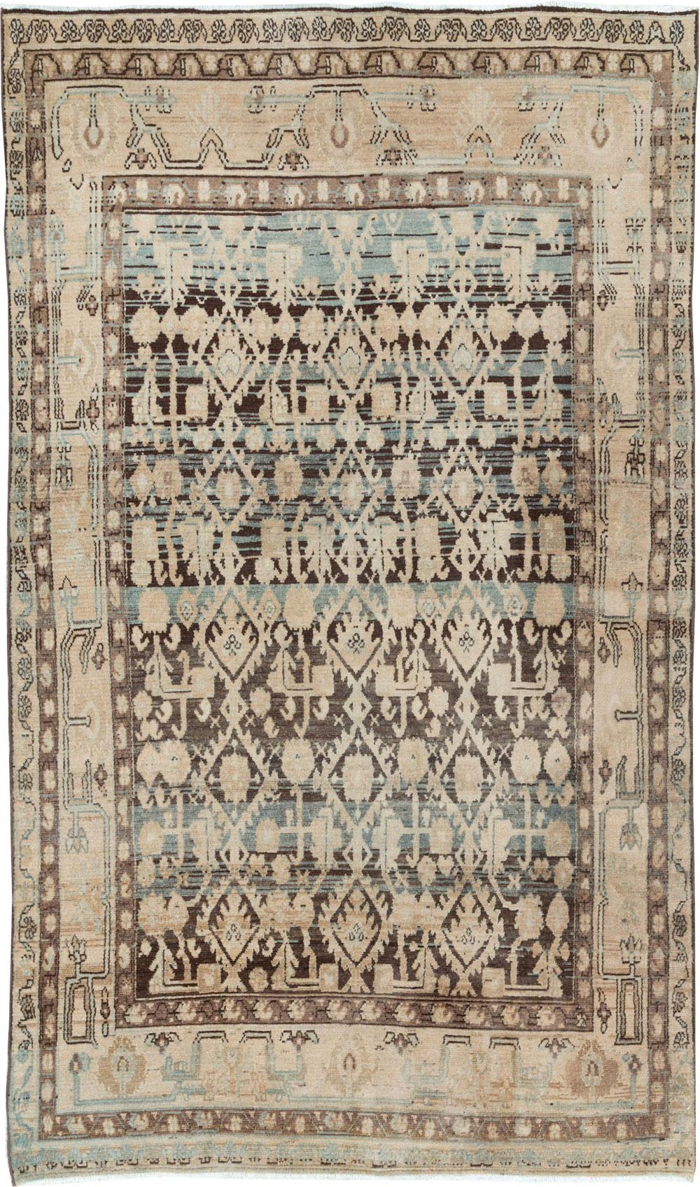 Vintage Persian Malayer Accent Rug, No.26923 - Gss