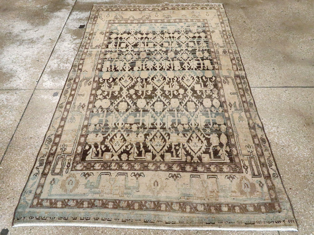 Vintage Persian Malayer Accent Rug, No.26923 - Gss