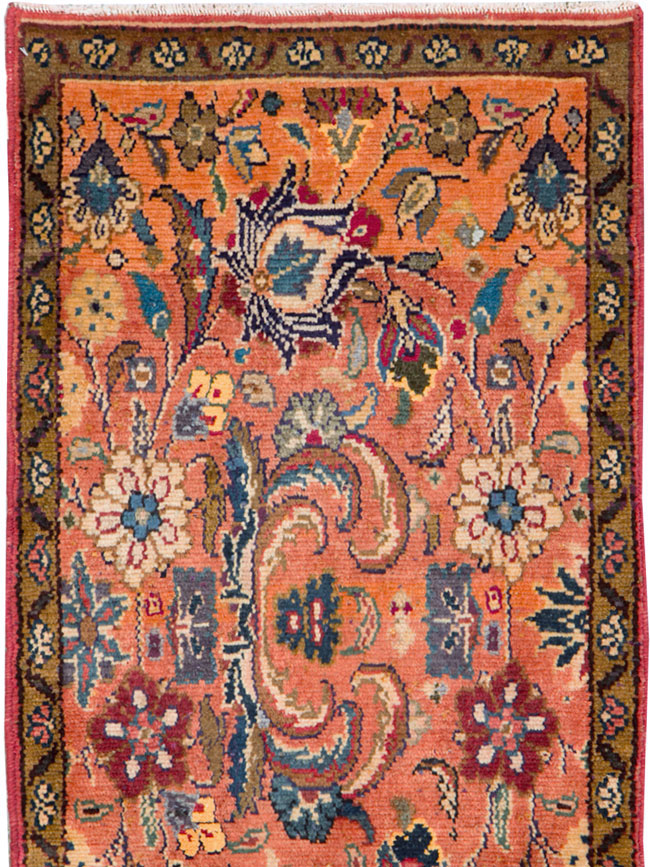 Vintage Persian Hamadan Throw Rug, No.26931 - Gss