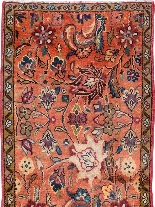 Vintage Persian Hamadan Throw Rug, No.26931 - Gss