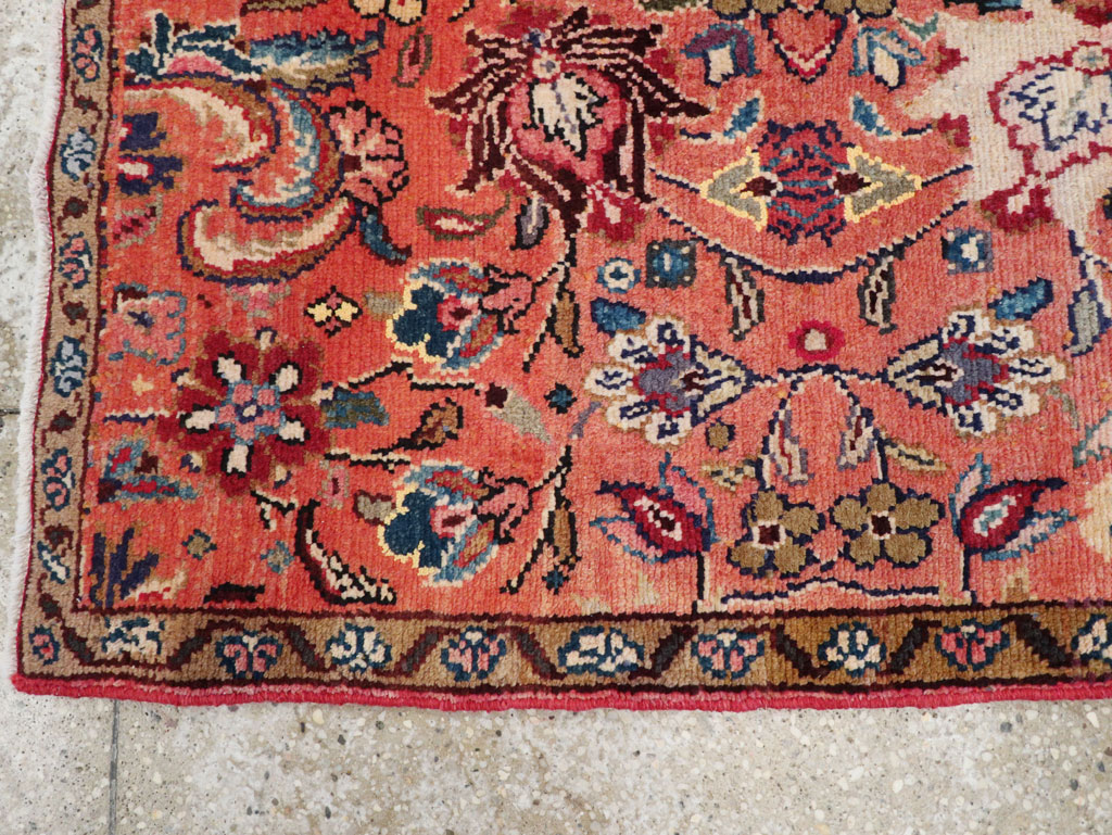 Vintage Persian Hamadan Throw Rug, No.26931 - Gss