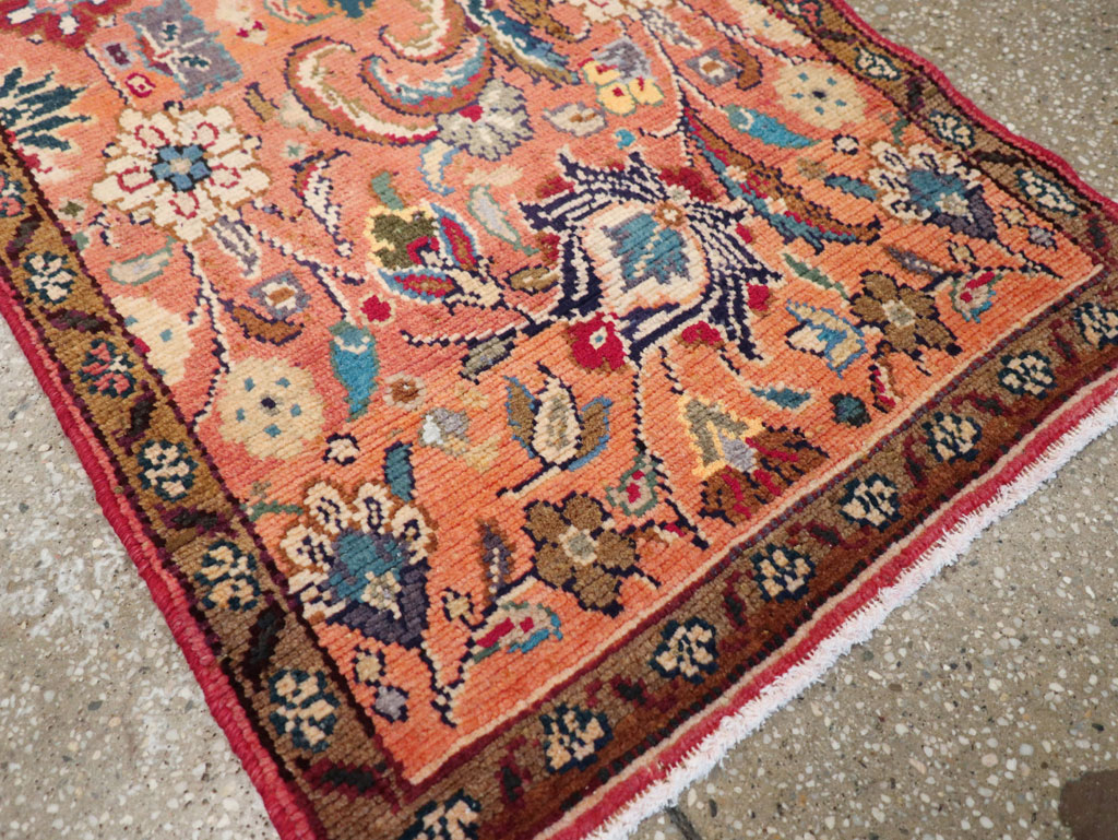 Vintage Persian Hamadan Throw Rug, No.26931 - Gss