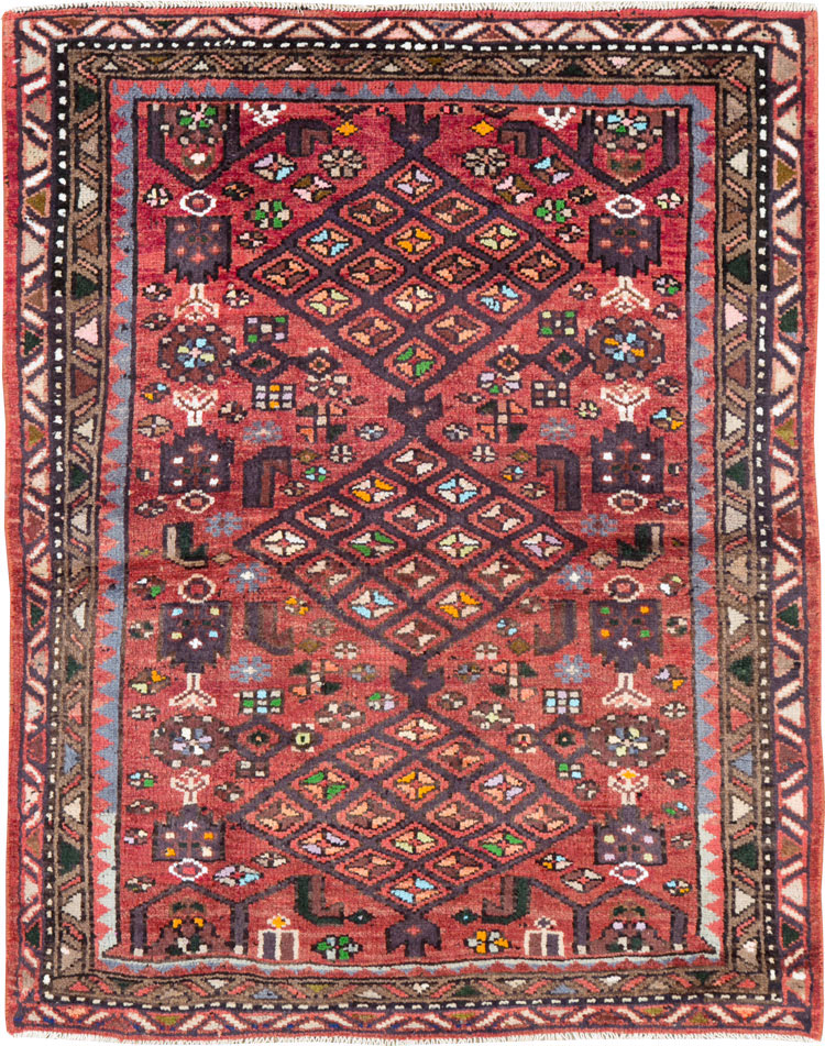 Vintage Persian Hamadan Rug, No.26932 - Gss