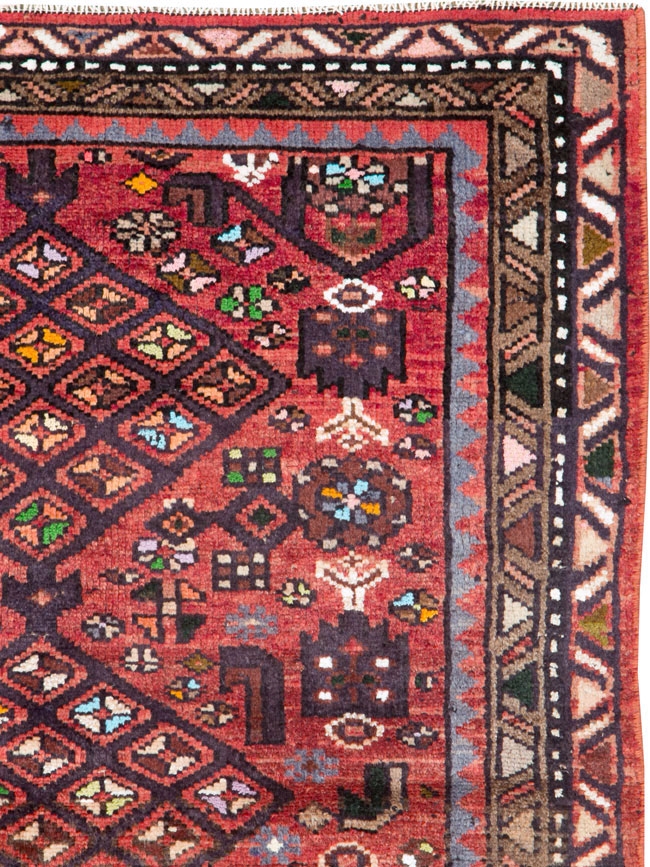 Vintage Persian Hamadan Rug, No.26932 - Gss