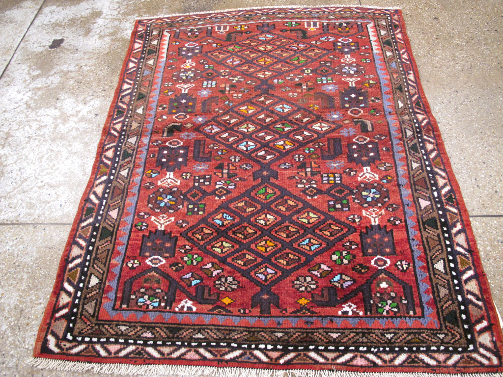 Vintage Persian Hamadan Rug, No.26932 - Gss