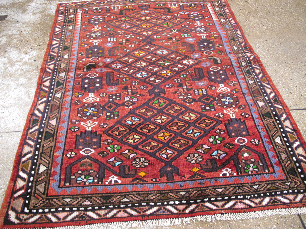 Vintage Persian Hamadan Rug, No.26932 - Gss