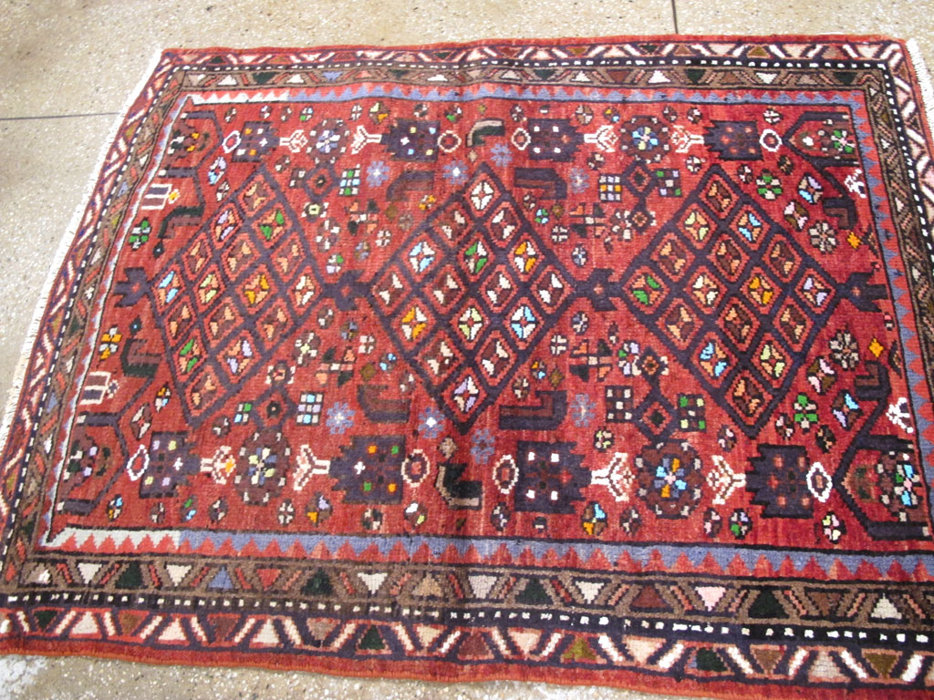 Vintage Persian Hamadan Rug, No.26932 - Gss