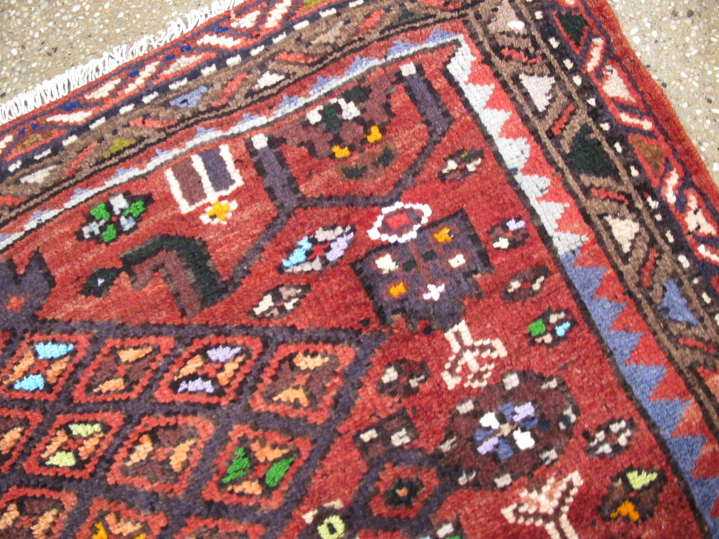 Vintage Persian Hamadan Rug, No.26932 - Gss
