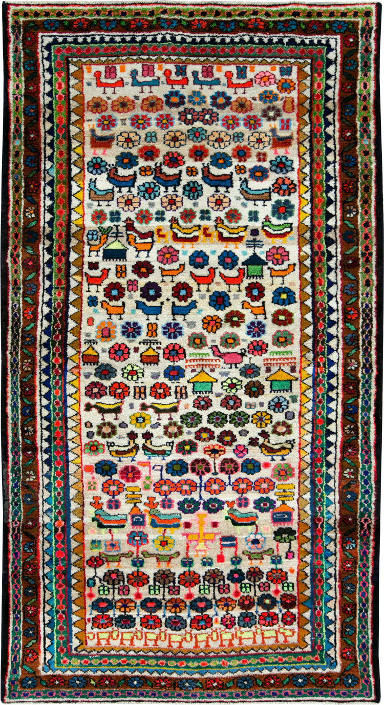 Vintage Persian Hamadan Rug, No.26935 - Gss