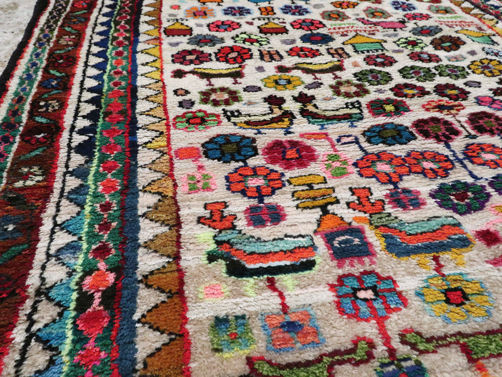Vintage Persian Hamadan Rug, No.26935 - Gss