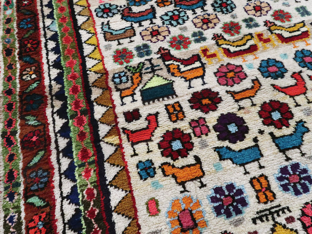 Vintage Persian Hamadan Rug, No.26935 - Gss