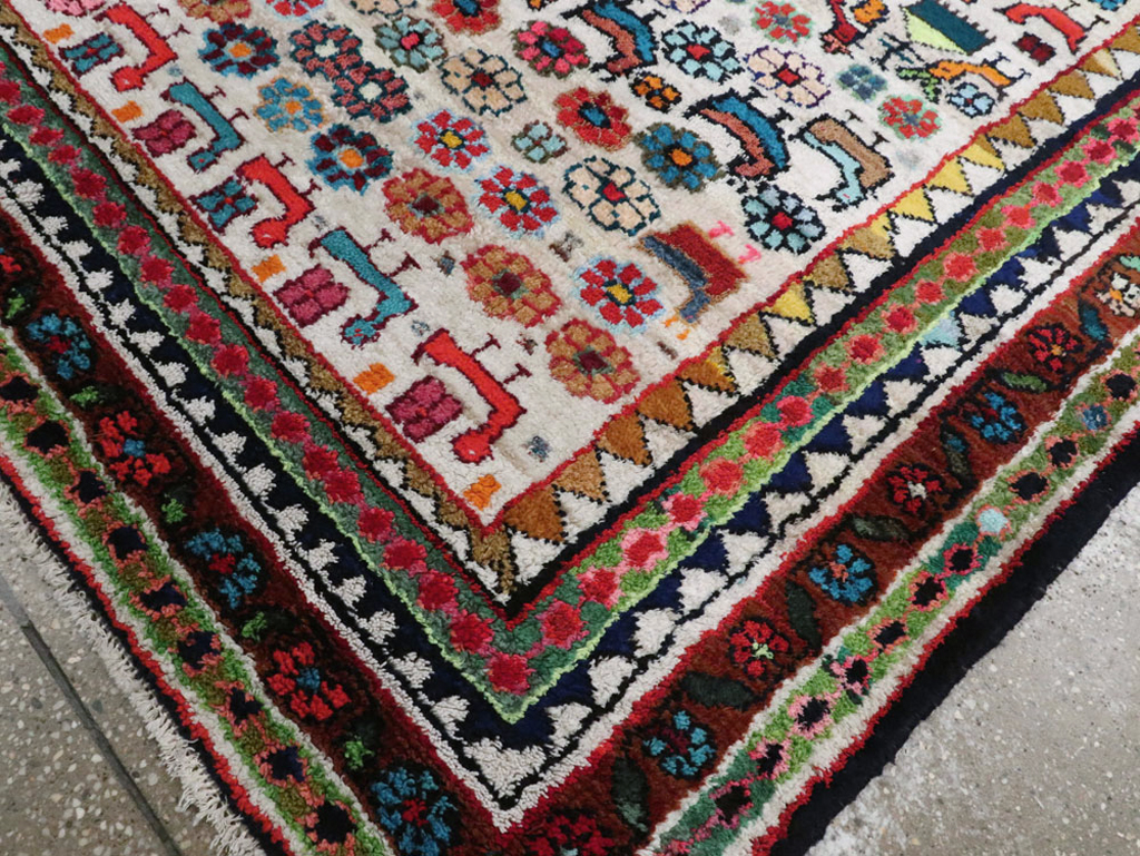 Vintage Persian Hamadan Rug, No.26935 - Gss