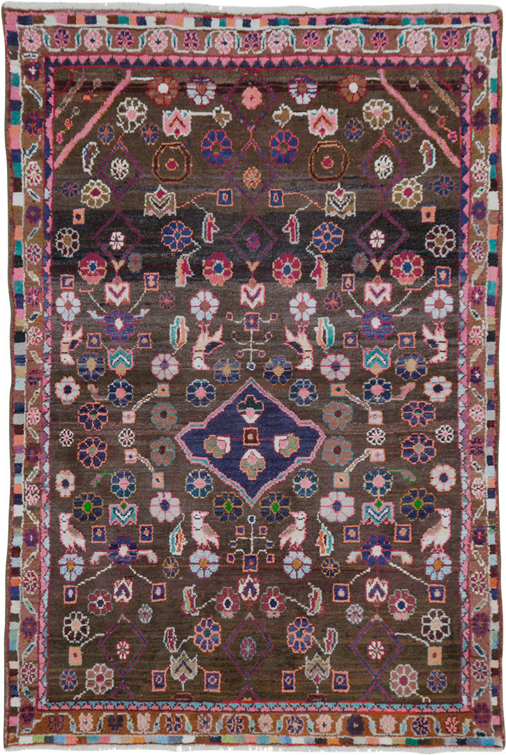 Vintage Persian Hamadan Rug, No.26936 - Gss