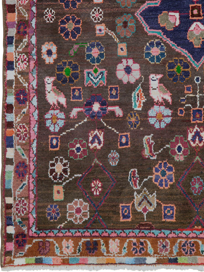 Vintage Persian Hamadan Rug, No.26936 - Gss
