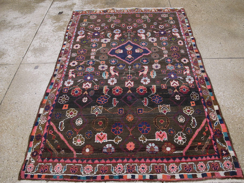 Vintage Persian Hamadan Rug, No.26936 - Gss