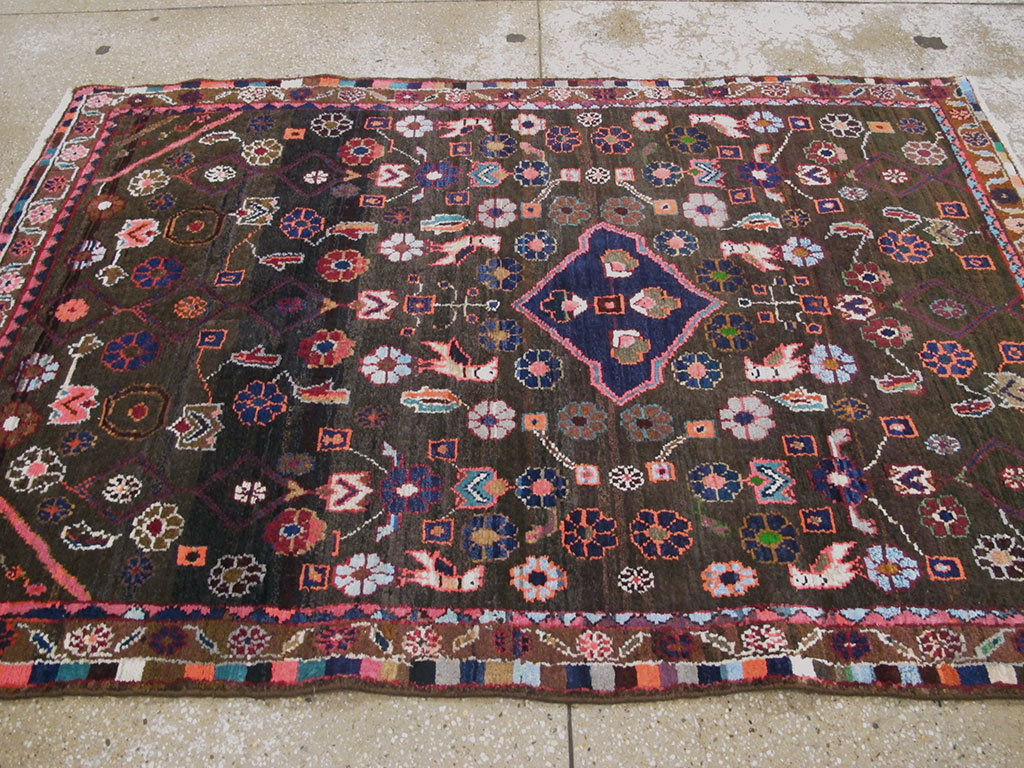 Vintage Persian Hamadan Rug, No.26936 - Gss