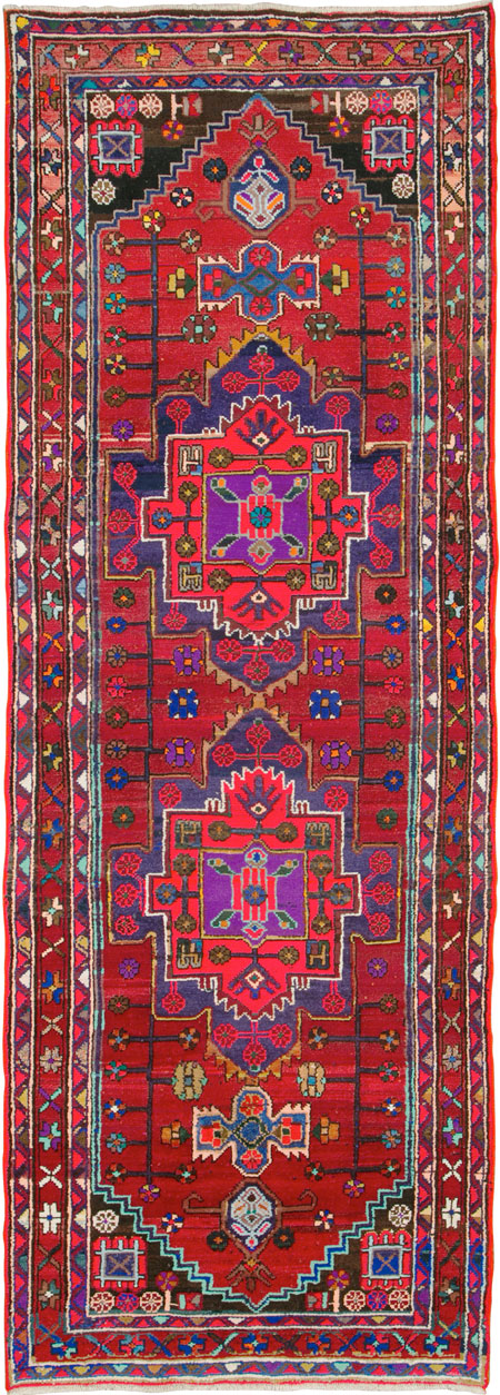 Vintage Persian Hamadan Rug, No.26941 - Gss