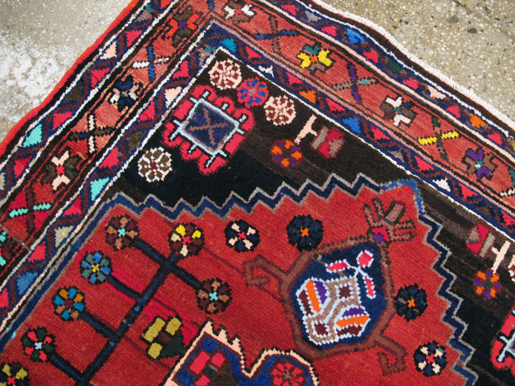 Vintage Persian Hamadan Rug, No.26941 - Gss
